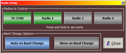 Setup Radios