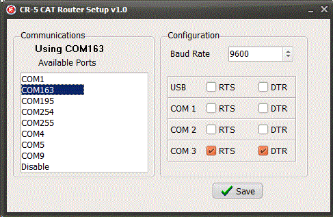 CR5 Configuration